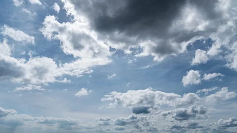 White clouds timelapse, sky, nature Video stock 285302129