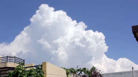 White Clouds Timelapse Video [ Multiple Shot Compilation ] Stock Footage