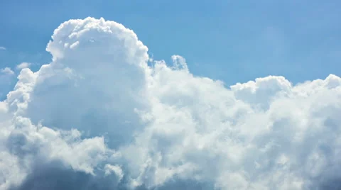 White Clouds Transforming Into A Storm. Timelapse 库存影片 53114269