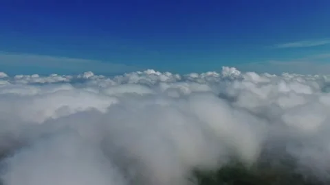 White clouds under blue sky. Stunning footage of the sky. Stock Footage 134792944