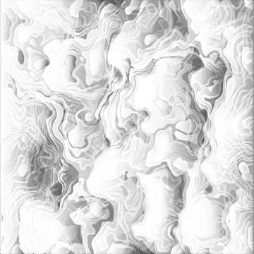 White clouds undulatus asperatus vector background. Thick choking smoke backdrop Illustrazione stock