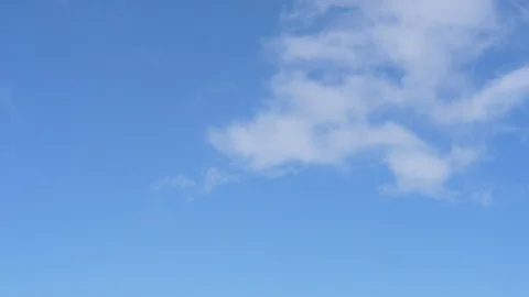 White Clouds Vanish from a Blue Sky (x10 time lapse) Stock-Footage 103201317