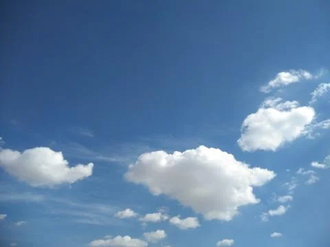 The white clouds view with blue sky Stock Photos