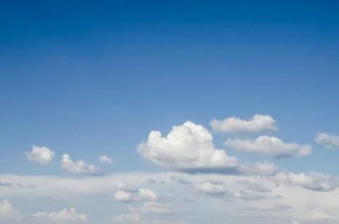 WHite clouds view from the plane Stock Photos