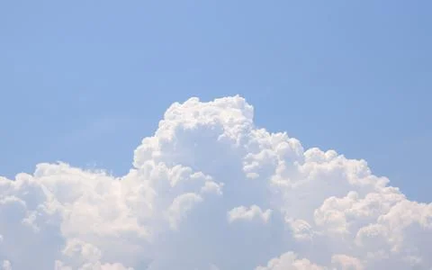 White cloudy in the blue sky Stock Photos