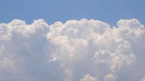 White cloudy in the blue sky Stock Photos