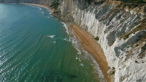 White Coastal Waves, Sicily Stock Footage 308663504