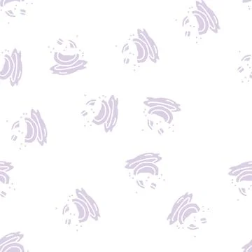White coconut coco glyph seamless pattern Stock Illustration