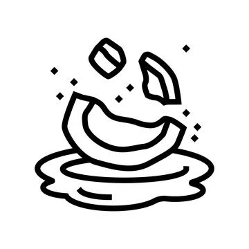 White coconut coco line icon vector illustration Ilustración de archivo