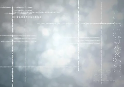 White code against blurry white bokeh 스톡 일러스트