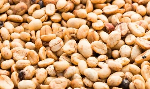 White coffee bean background Stock Photos