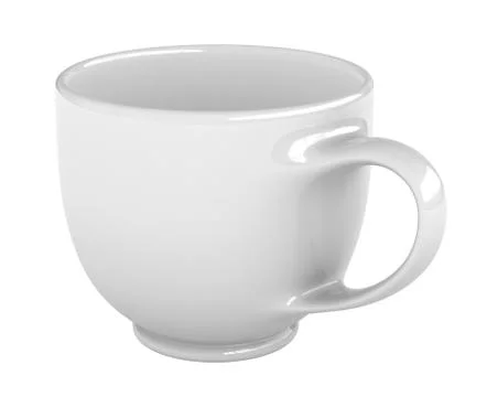 White coffee cup Stock Illustration