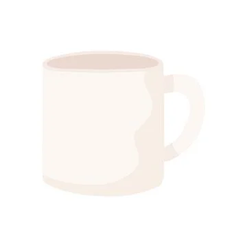 White coffee cup Stock Illustration