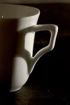 White coffee cup isolated Stock Photos