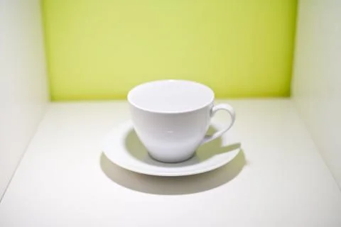 White coffee cup Stock Photos
