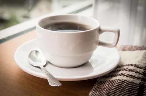 White coffee cup Stock Photos