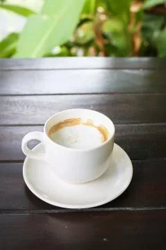 White coffee cup Stock Photos