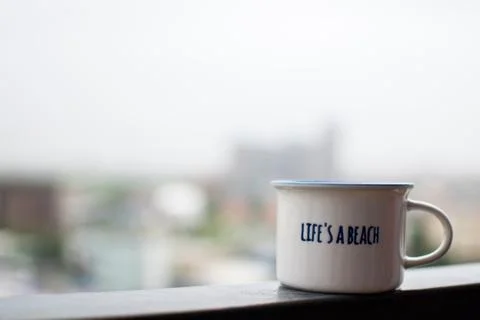 White coffee cup Foto stock