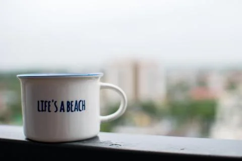 White coffee cup Foto stock