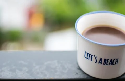 White coffee cup Foto stock