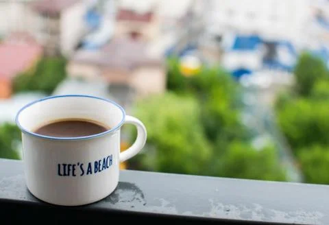 White coffee cup Foto stock