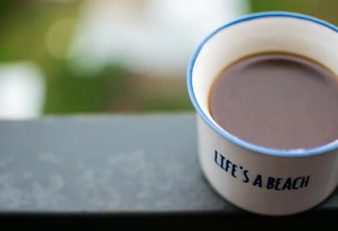 White coffee cup Foto stock