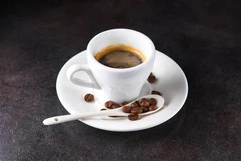 White coffee cup Stock Photos