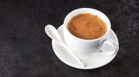 White coffee cup Stock Photos