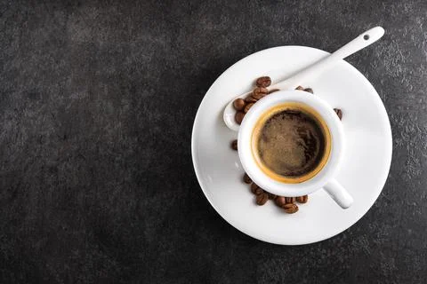 White coffee cup Stock Photos