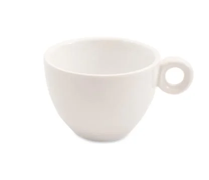 White coffee cup on white background Stock Photos
