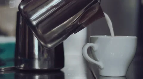 White coffee Video stock 45439906