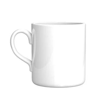 White coffee mug Stock Illustration