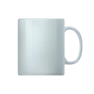 White coffee mug Stock Illustration