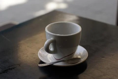 White coffee mug Stock-Fotos