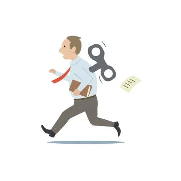 White collar worker Stock Illustration