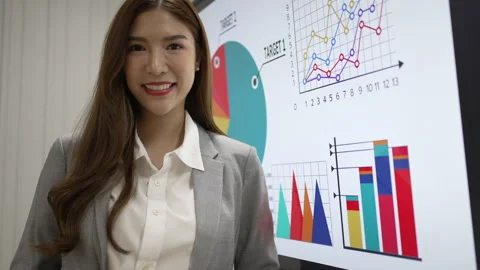 White collar worker working and meeting at office. Stock Footage 243694045