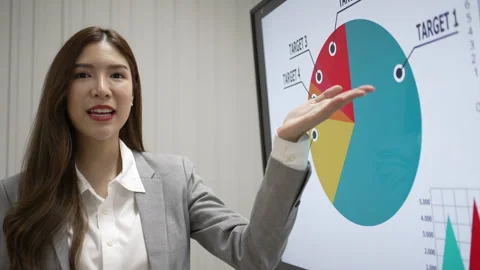 White collar worker working and meeting at office. 스톡 동영상 243694048