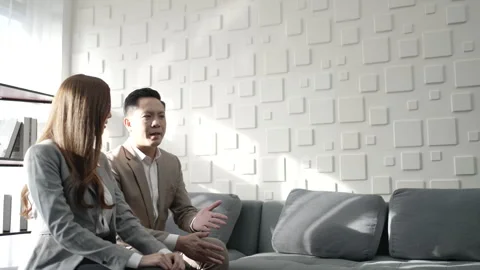 White collar worker working and meeting at office. Stock Footage 243694413