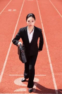 White-collar workers Get ready. Asia Alone Full body The Blue Man of the Year Stock Photos