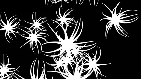 White color neuron cells network structure modulation Stock Footage 103887386