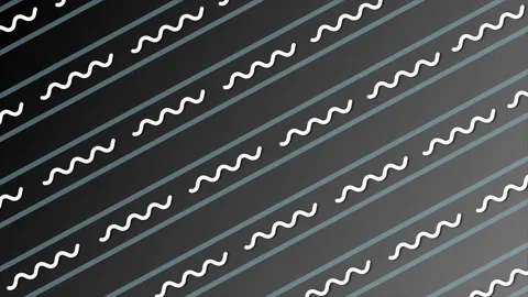 White color parallel squiggly line pattern background Stock Footage 225506460