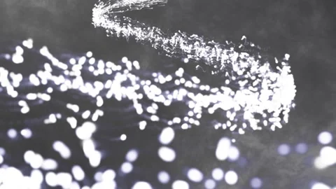 white color particles Moving in zig zag ... | Stock Video | Pond5