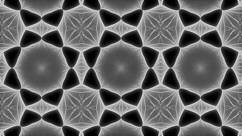 White color Pattern gothic design animation motion graphics Stock Footage 155261494