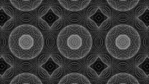 White color Pattern gothic design animation motion graphics Stock Footage 155261498