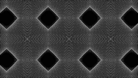 White color Pattern gothic design animation motion graphics Stock Footage 155261515