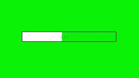 White color progress bar animation Stock Footage 258364377