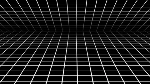 White color retro style complex tiny grid Video stock 285992968