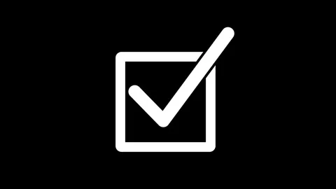 White color simple 3d check box animatio... | Stock Video | Pond5