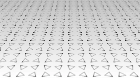 White color simple and elegant triangular pattern background Stock Footage 271160167