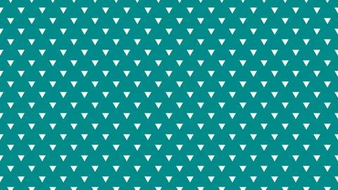 White color triangles over dark cyan background Stock Photos